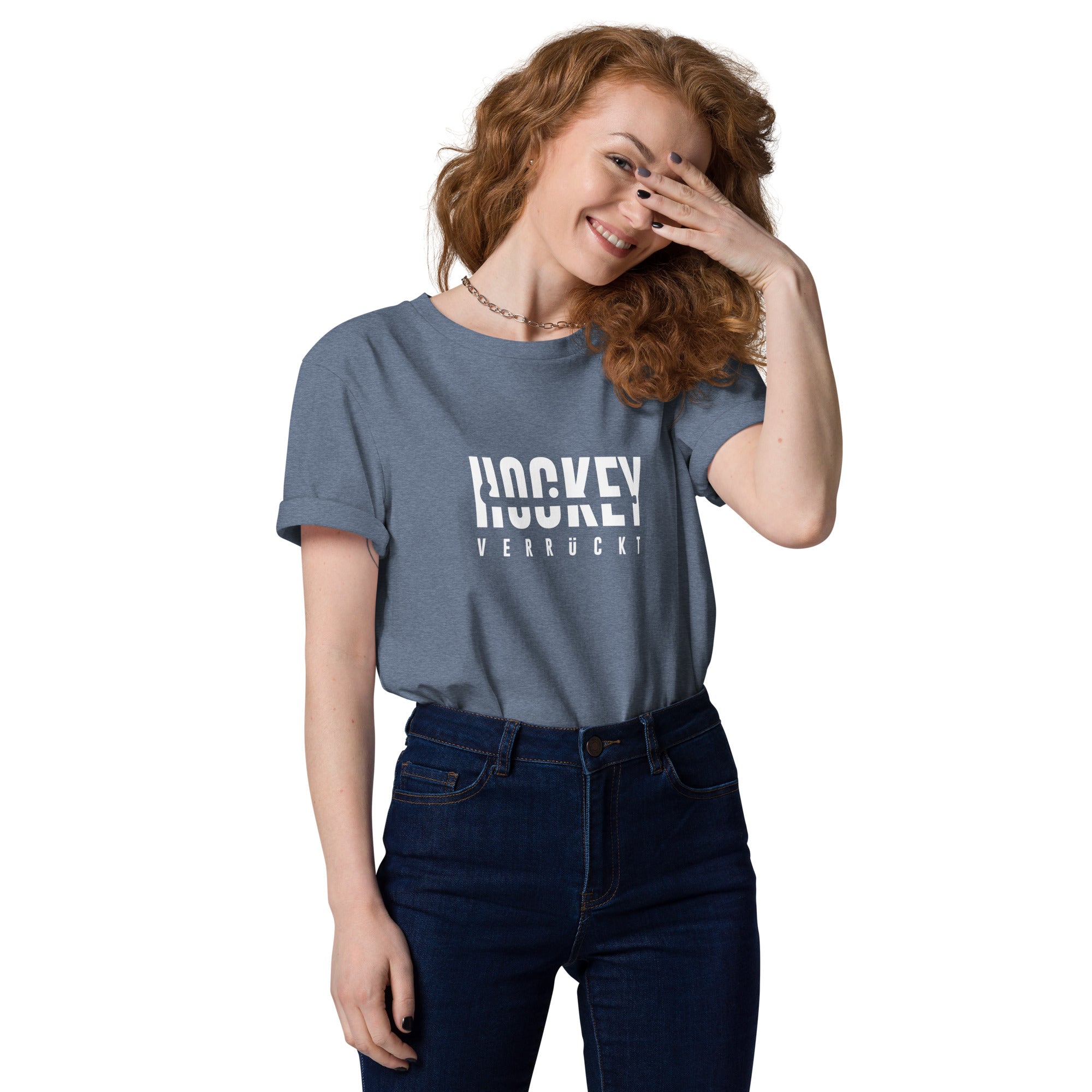 T-Shirt Hockey Verrückt Unisex W