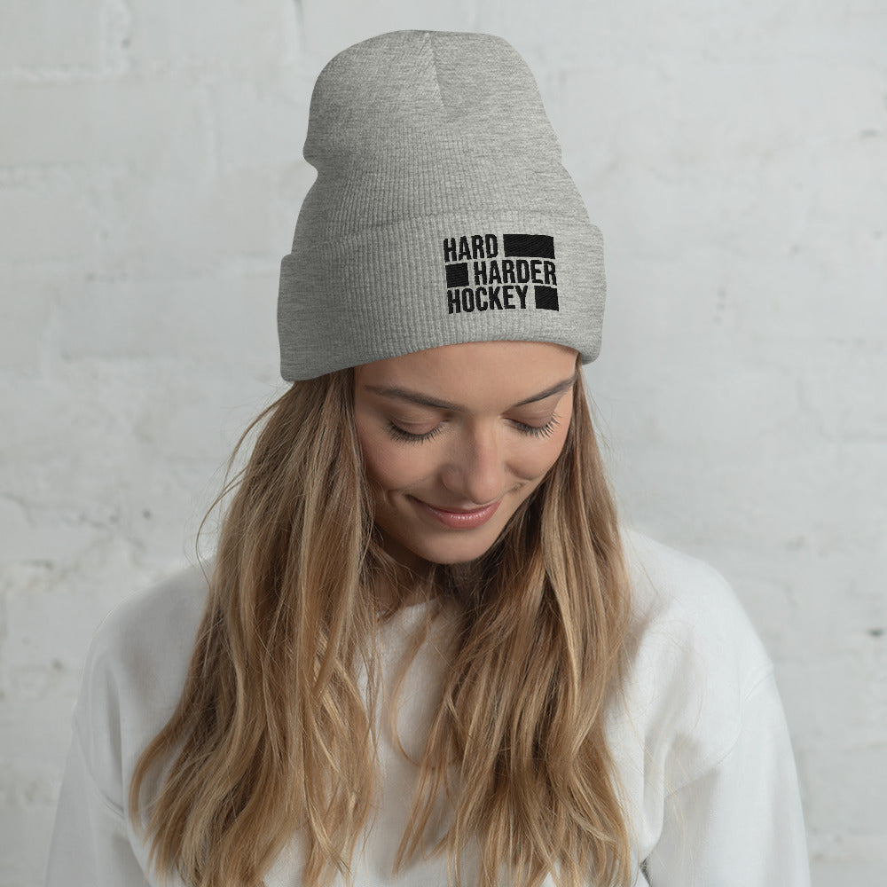 Beanie Hard Harder Hockey Unisex B