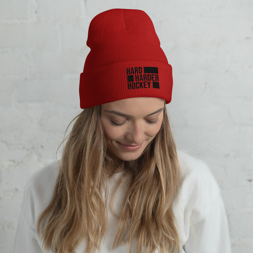 Beanie Hard Harder Hockey Unisex B