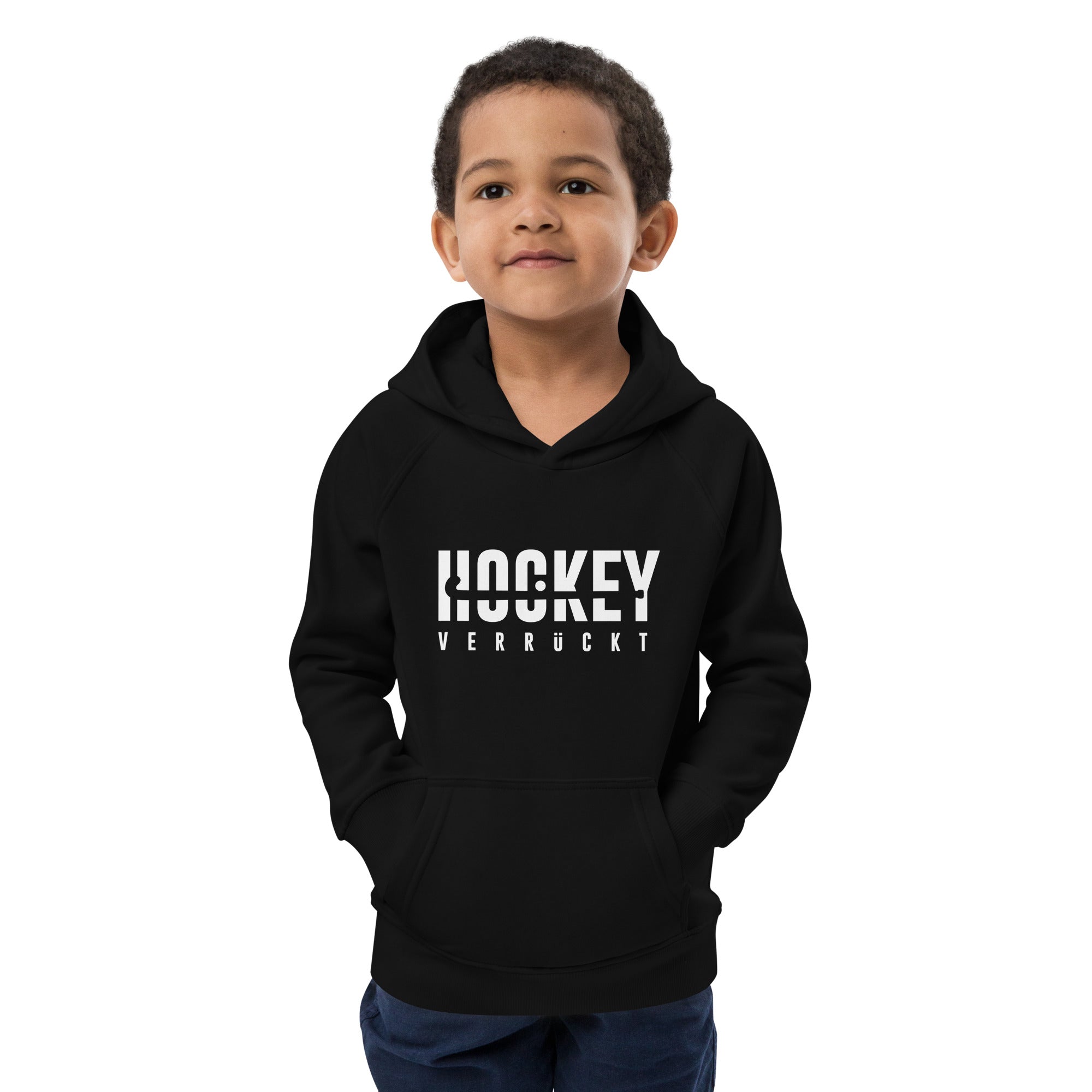 Hoodie Hockey Verrückt Kinder W