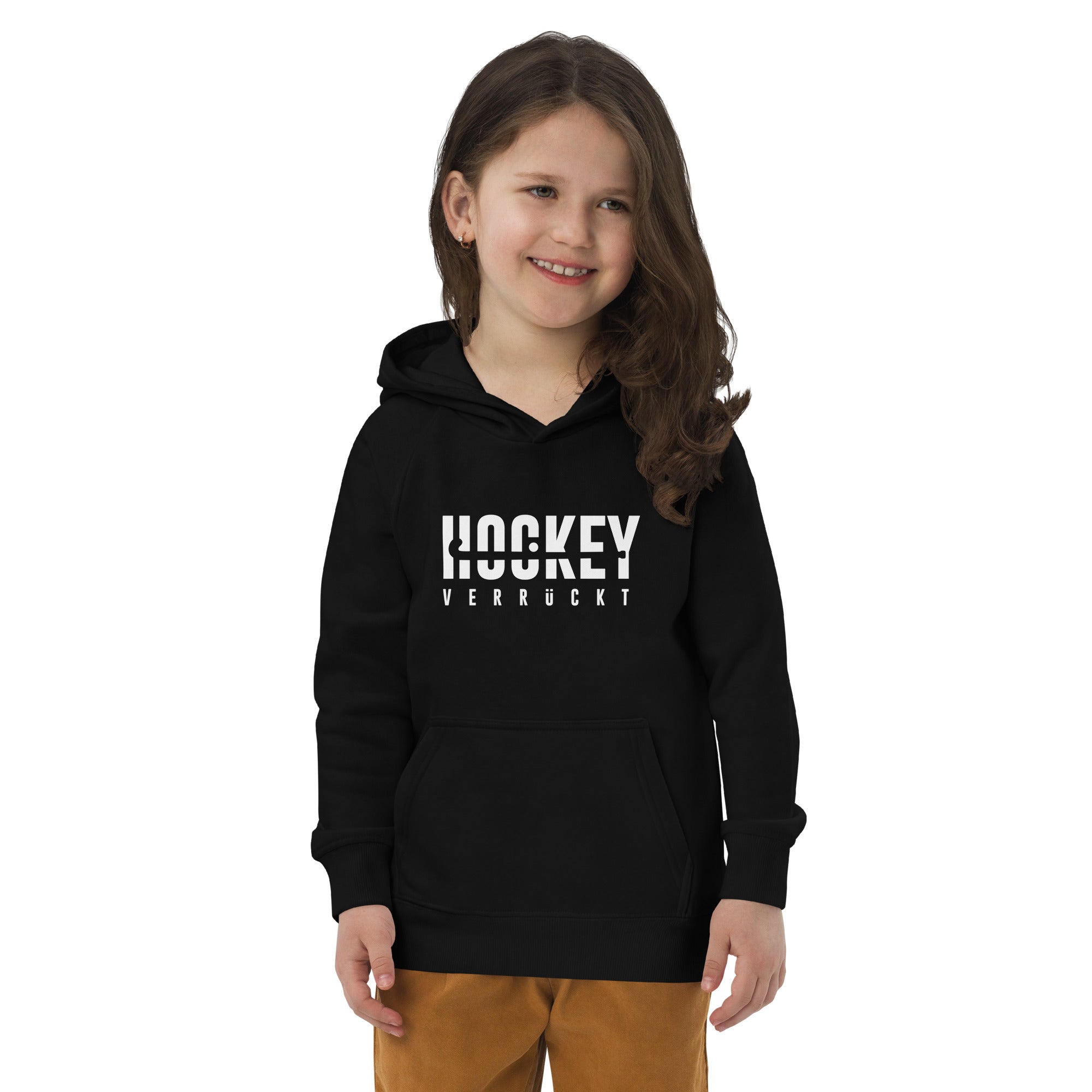 Hoodie Hockey Verrückt Kinder W