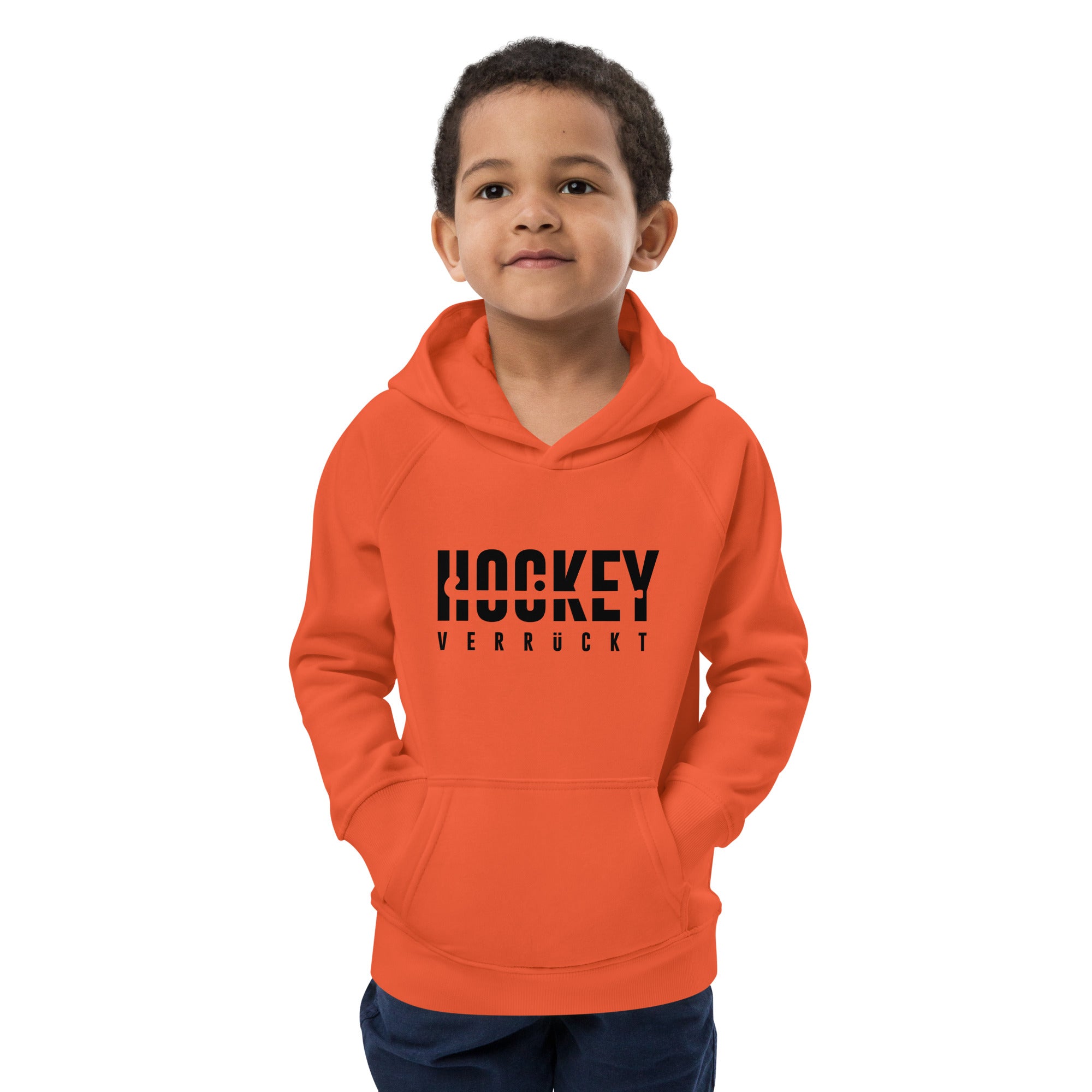 Hoodie Hockey Verrückt Kinder B