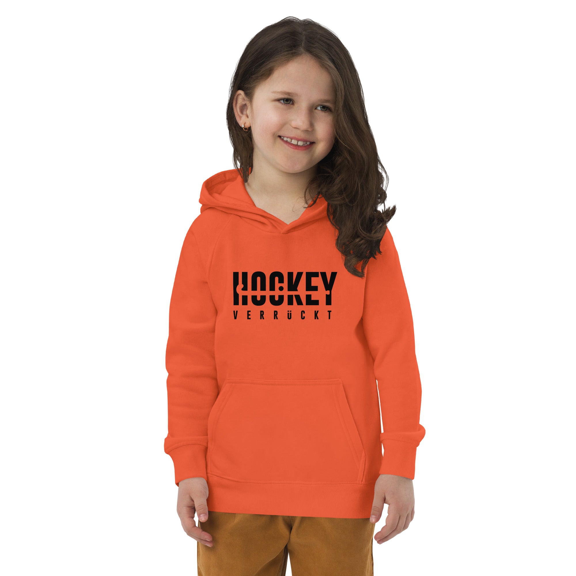 Hoodie Hockey Verrückt Kinder B