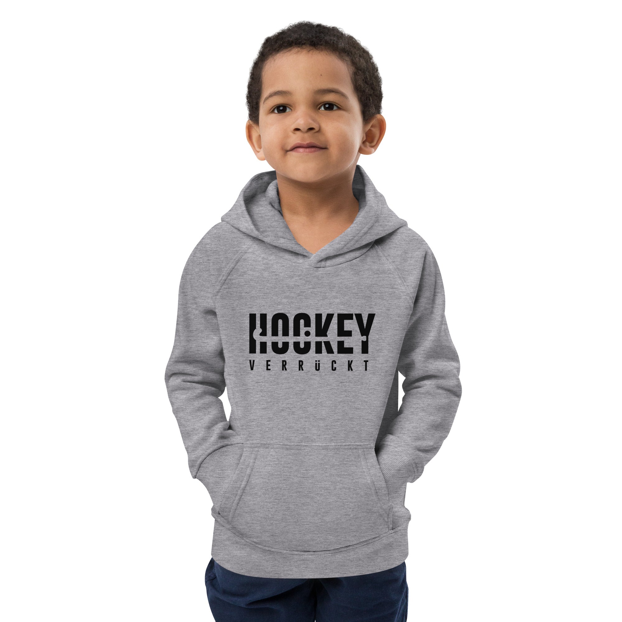 Hoodie Hockey Verrückt Kinder B