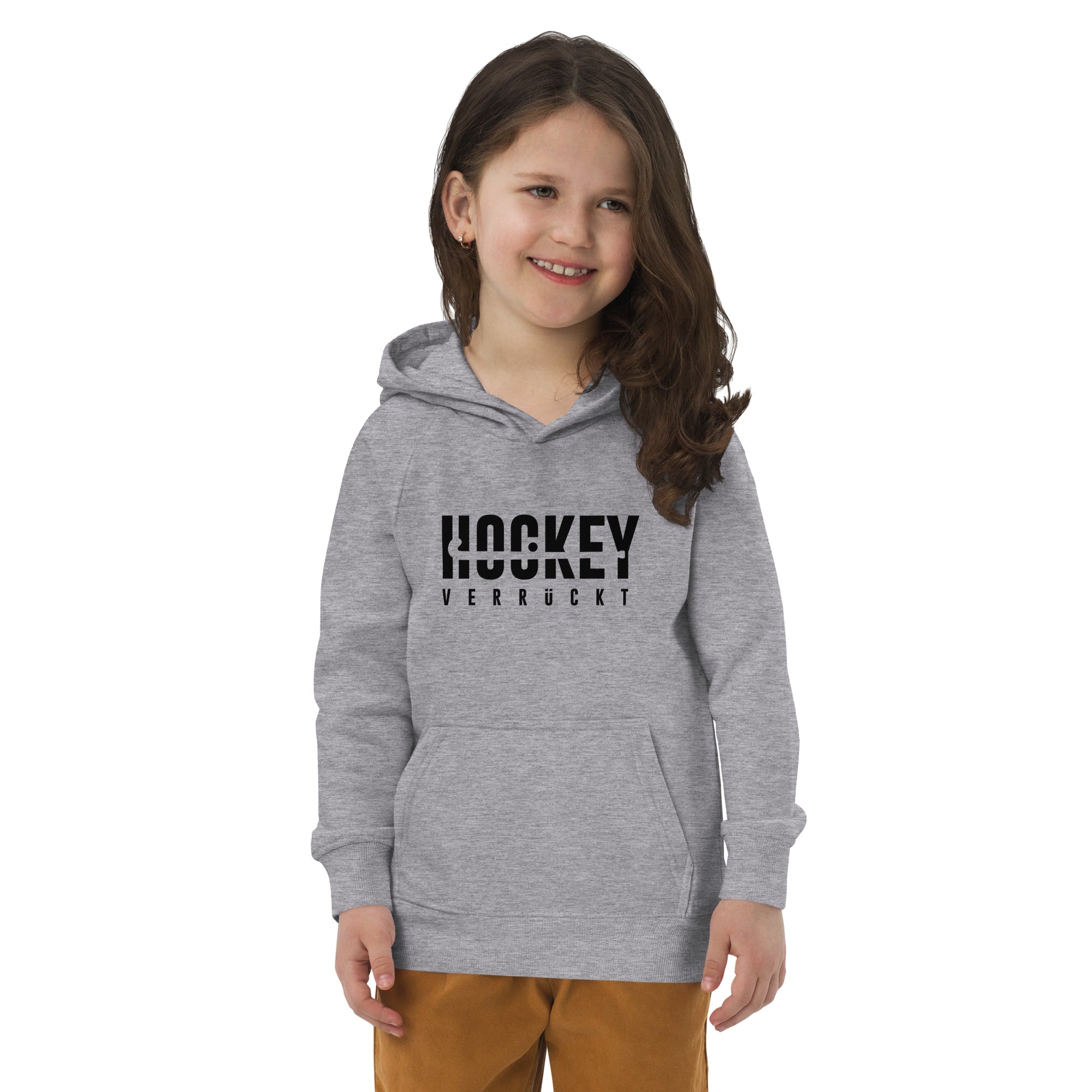 Hoodie Hockey Verrückt Kinder B