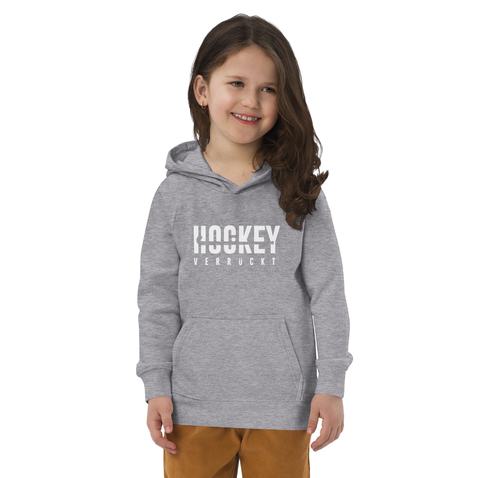 Hoodie Hockey Verrückt Kinder W