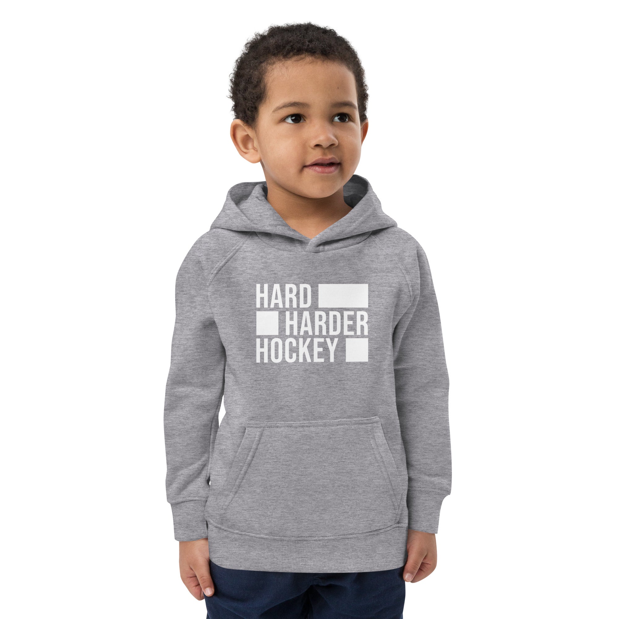 Hoodie Hard Harder Hockey Kinder W