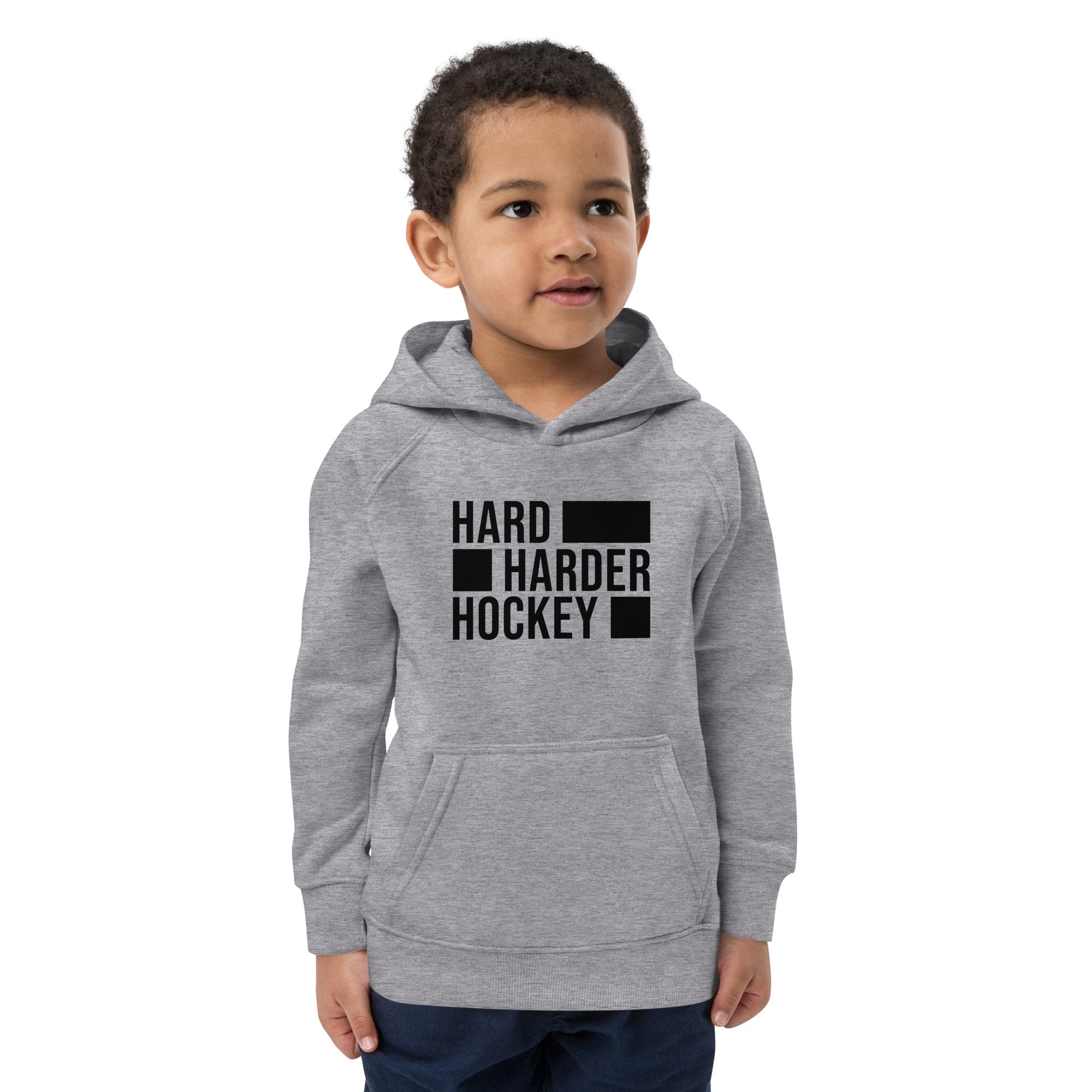 Hoodie Hard Harder Hockey Kinder B