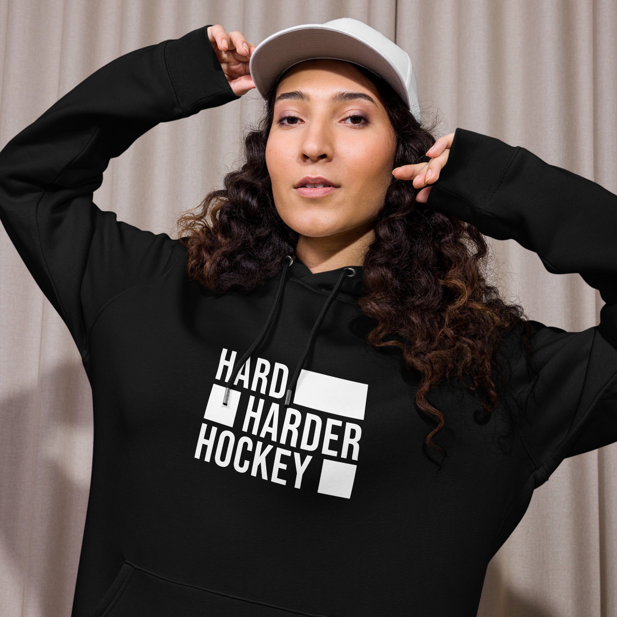 Hoodie Hard Harder Hockey Unisex W