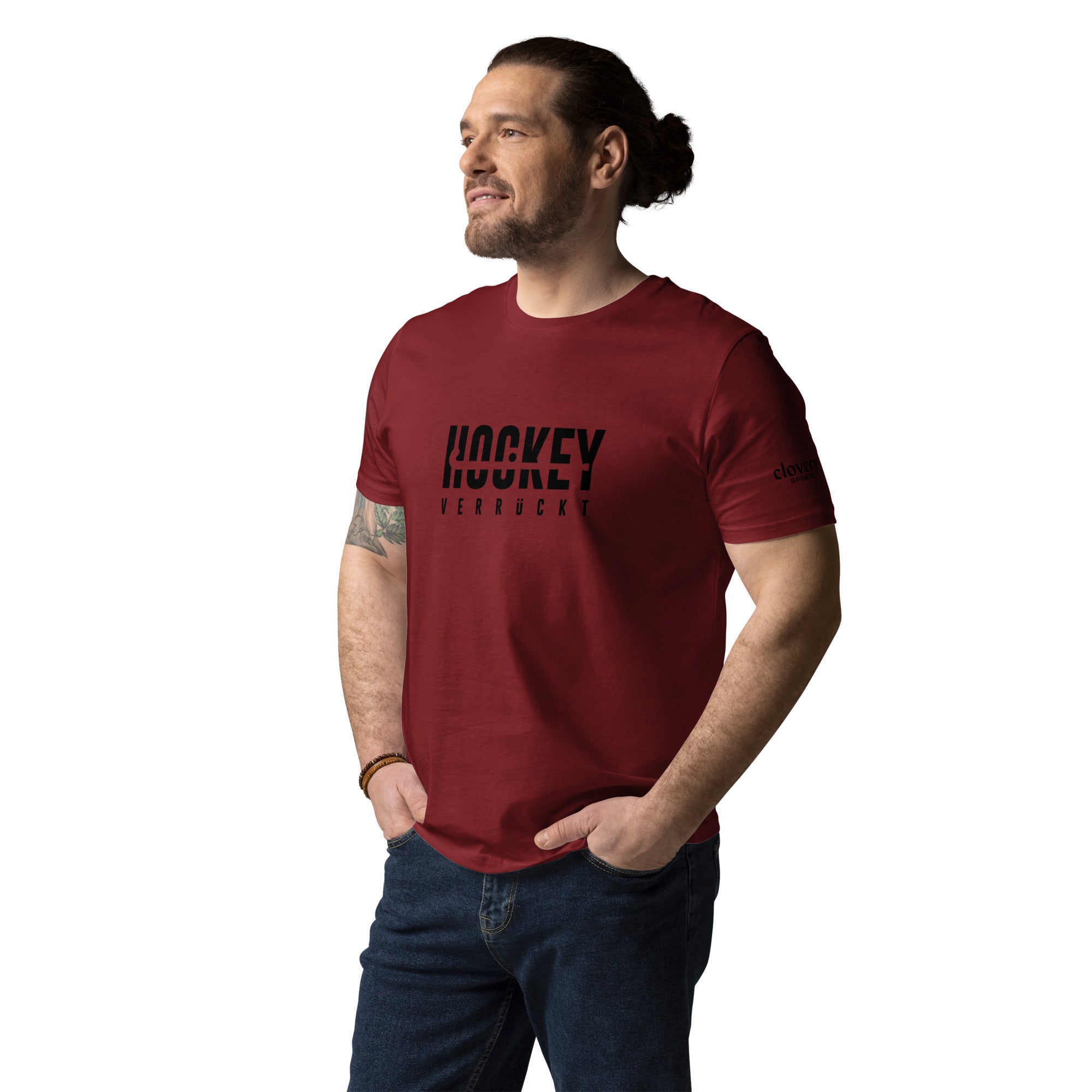 T-Shirt Hockey Verrückt Unisex B