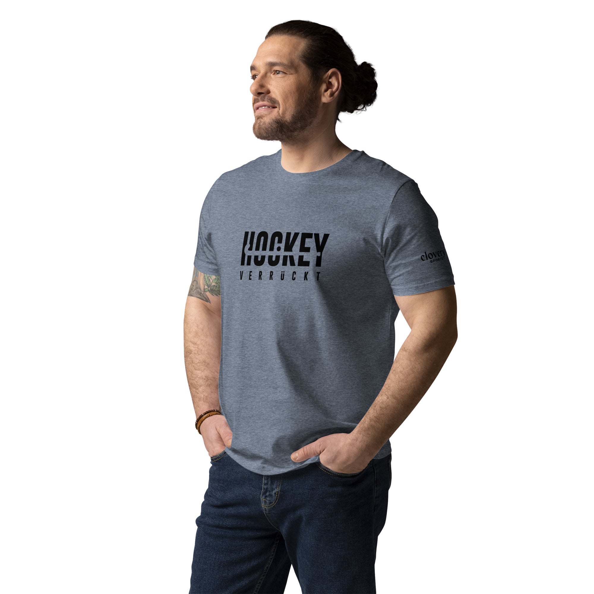 T-Shirt Hockey Verrückt Unisex B