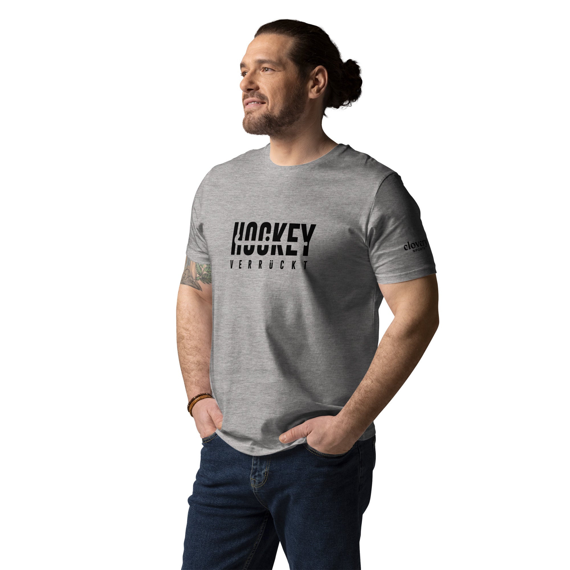 T-Shirt Hockey Verrückt Unisex B