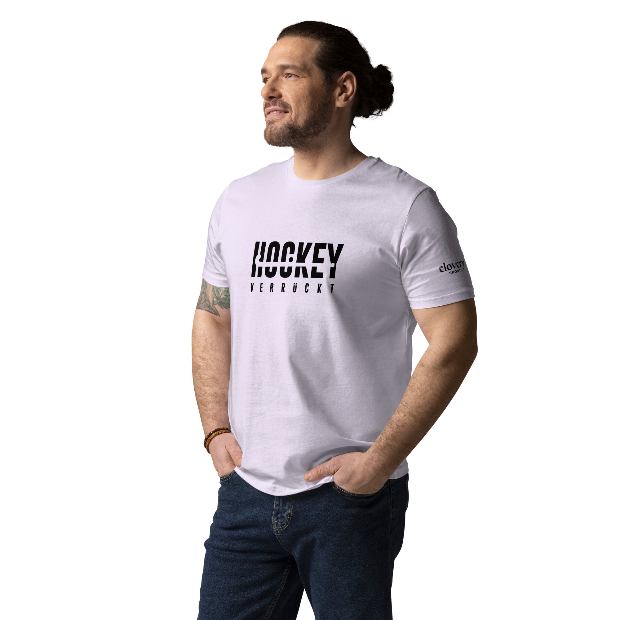 T-Shirt Hockey Verrückt Unisex B