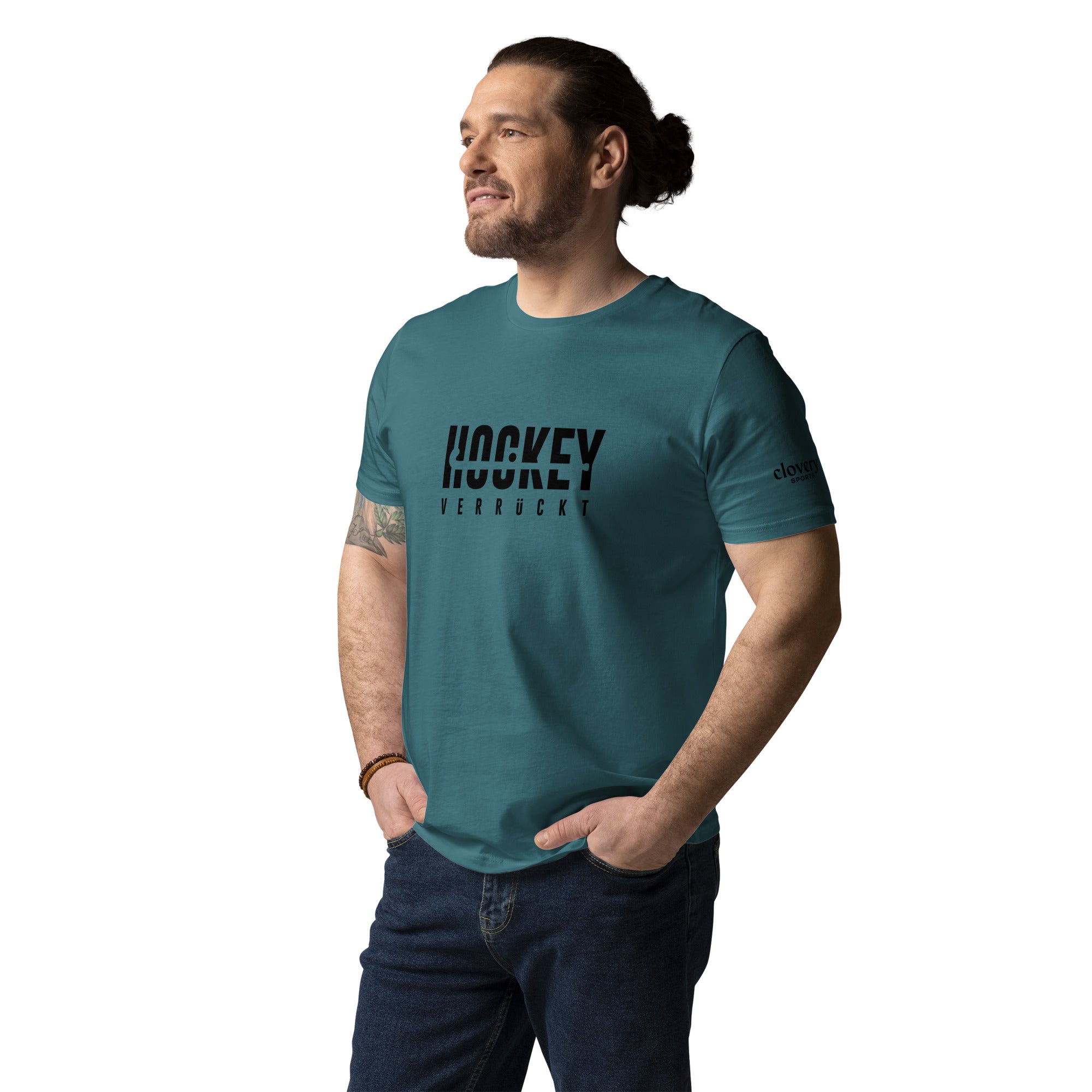 T-Shirt Hockey Verrückt Unisex B