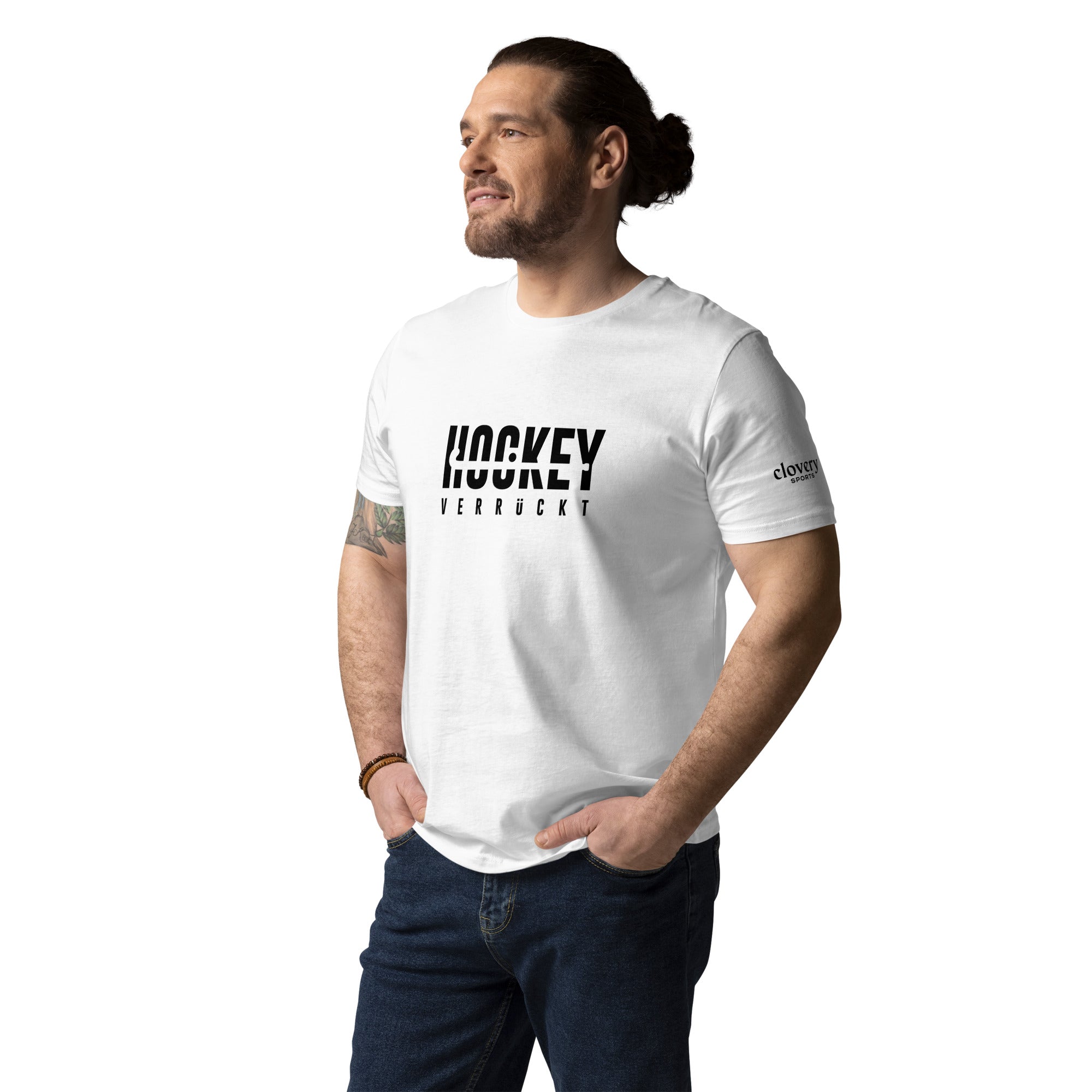 T-Shirt Hockey Verrückt Unisex B