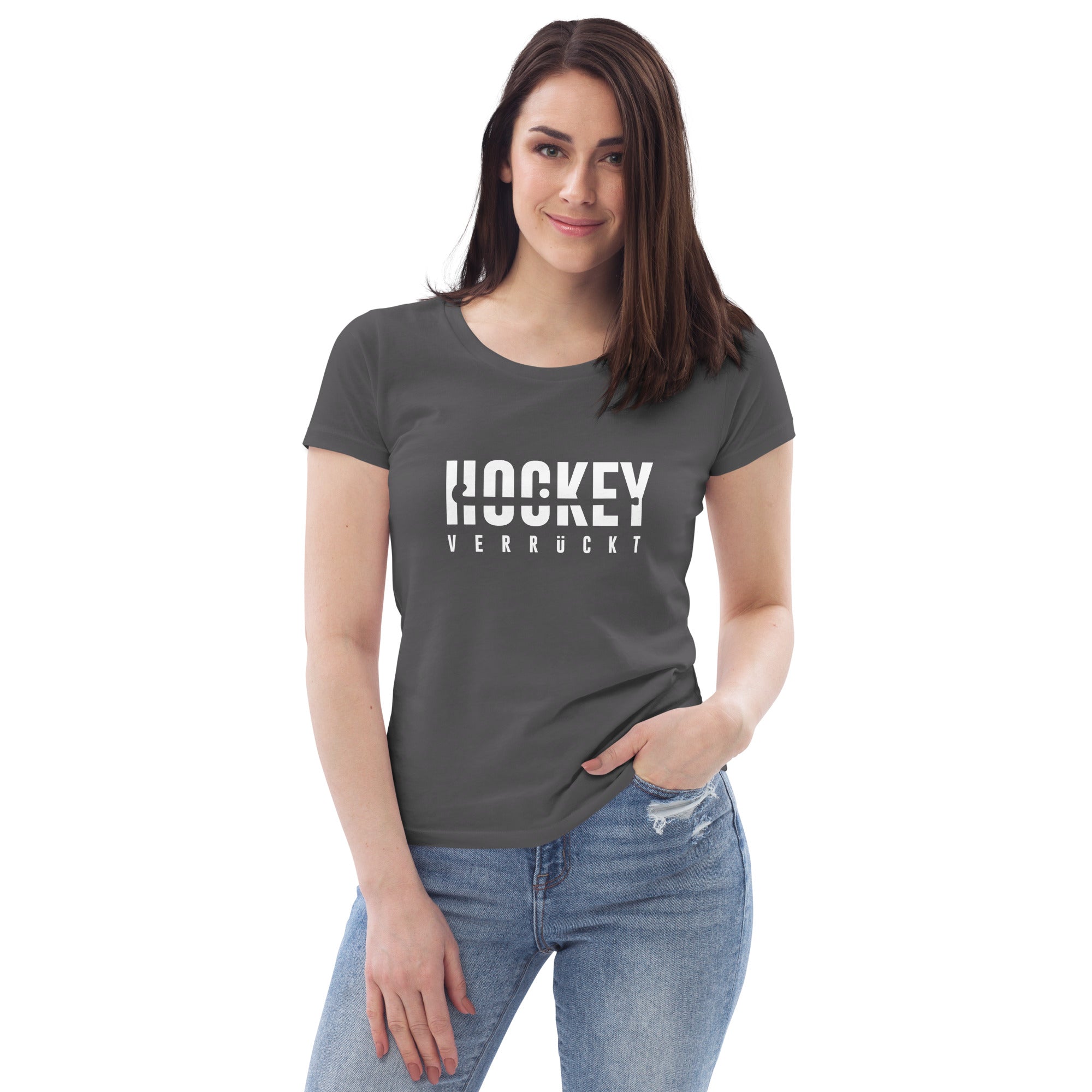 T-Shirt Hockey Verrückt Frauen W