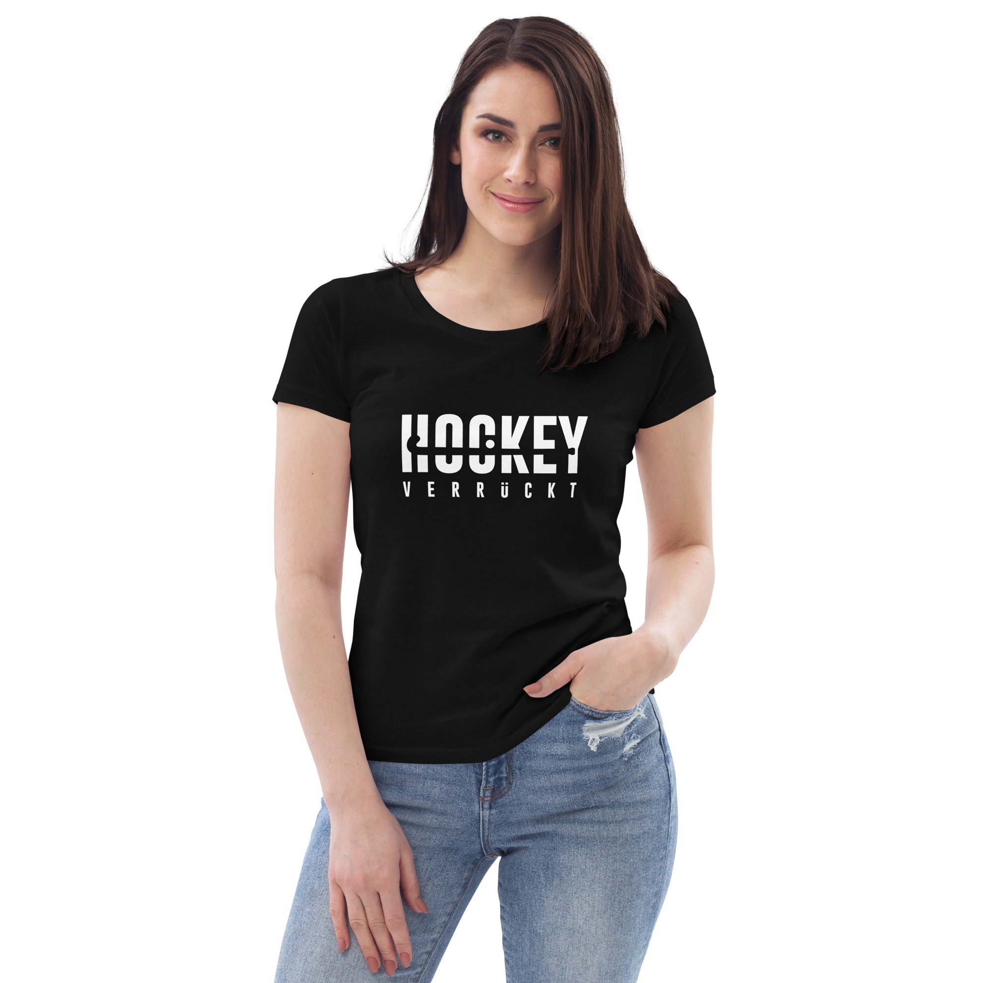 T-Shirt Hockey Verrückt Frauen W