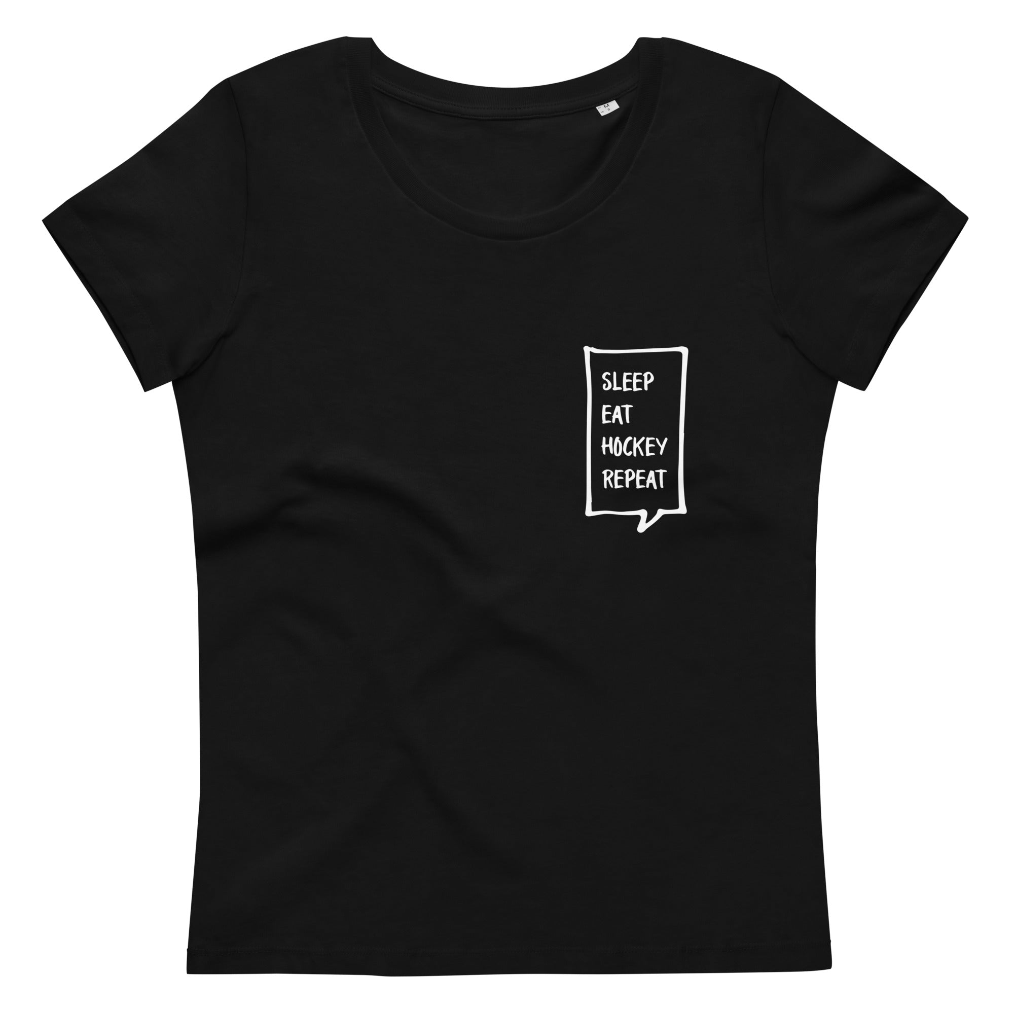 T-Shirt Sleep Eat Hockey Repeat Frauen W