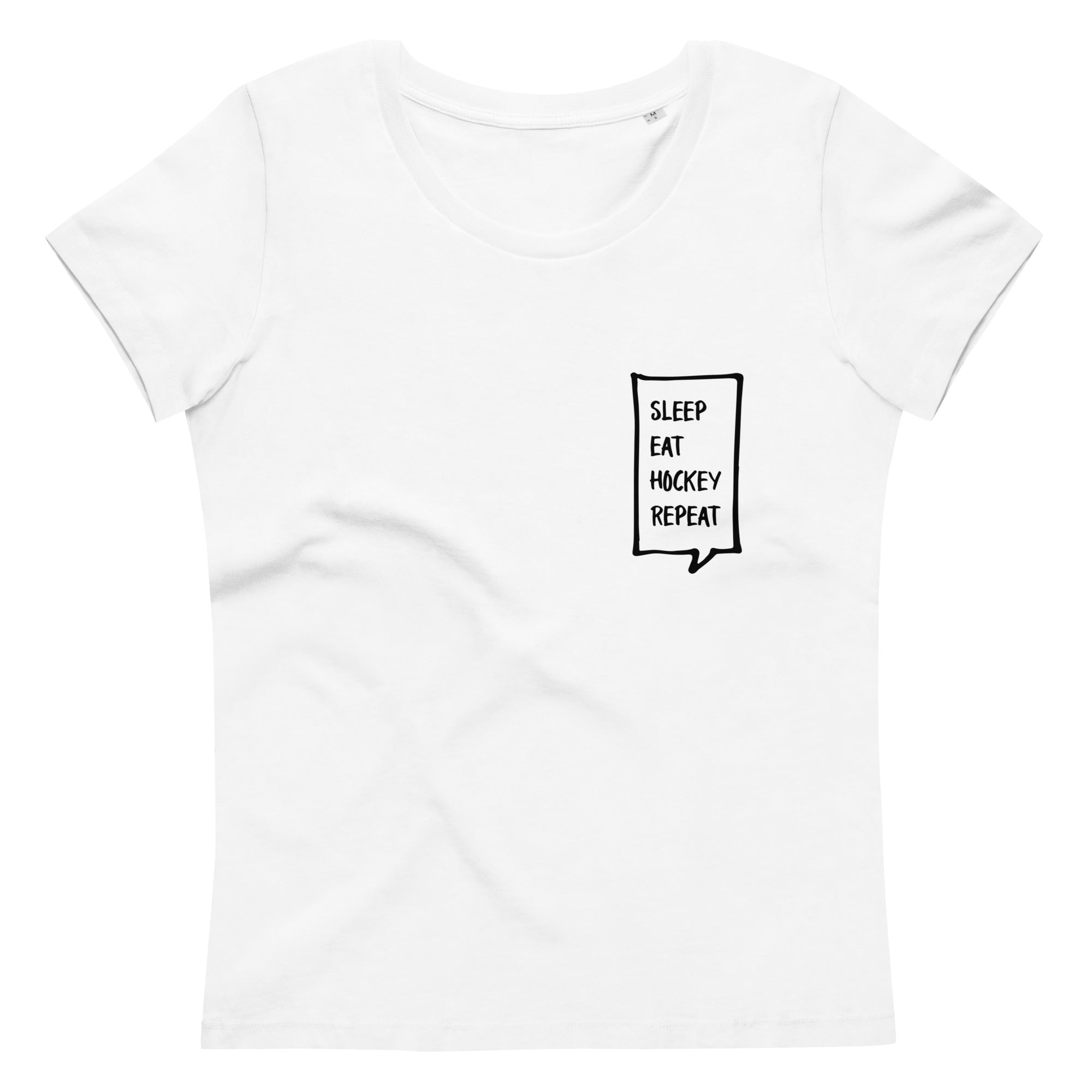 T-Shirt Sleep Eat Hockey Repeat Frauen B